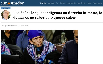 Uso de las lenguas indígenas un derecho humano